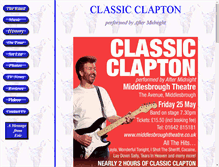 Tablet Screenshot of classic-clapton.com